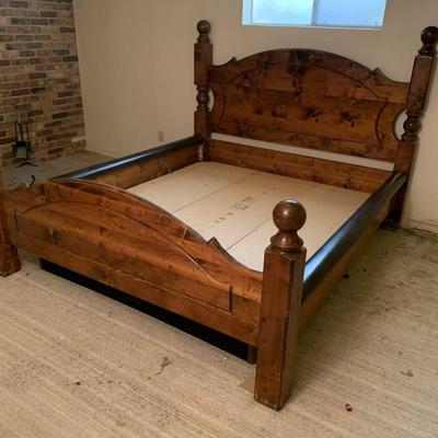 GORGEOUS King Wood Bed Frame - high quality!