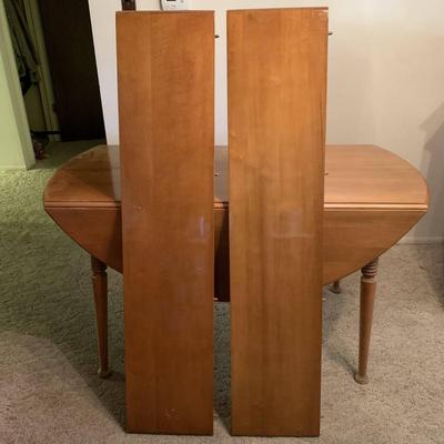 Colonial Style Solid Wood 54" Drop Dining Table 