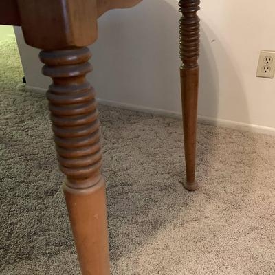 Colonial Style Solid Wood 54" Drop Dining Table 