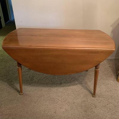 Colonial Style Solid Wood 54" Drop Dining Table 