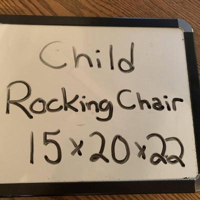 Wood Rocking Chair - CHILD SIZE