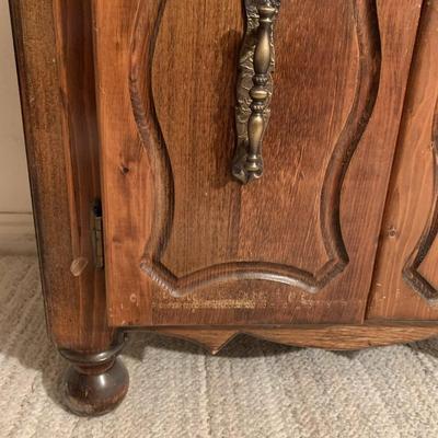 Cupboard Solid Wood Nightstand