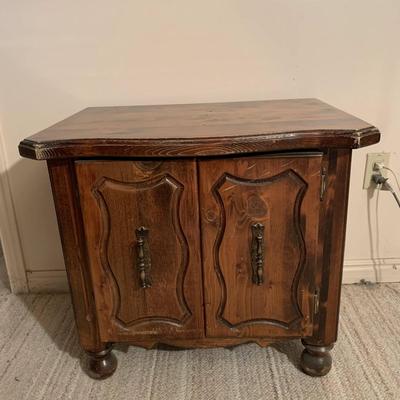 Cupboard Solid Wood Nightstand