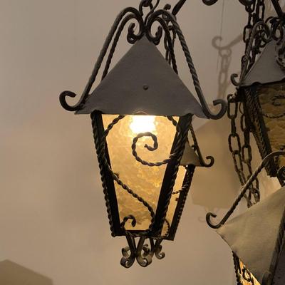 Iron Lanterns Ceiling Hanging Lamp