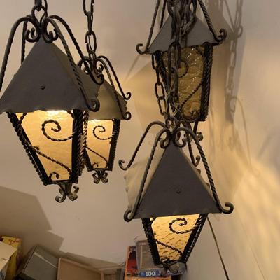 Iron Lanterns Ceiling Hanging Lamp