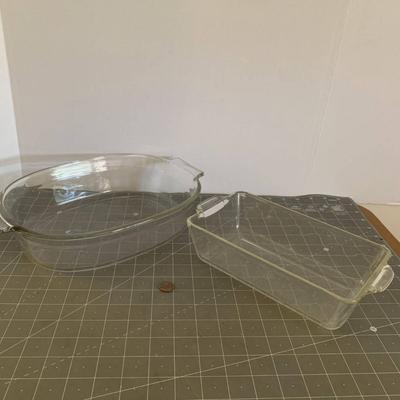 Clear Glass Pyrex Casserole Pans