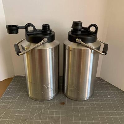2 Stainless Water Jugs