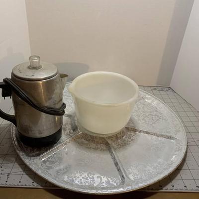 Electric Kettle and Serving Tray Set