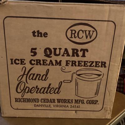5 QT RCW Ice Cream Freezer