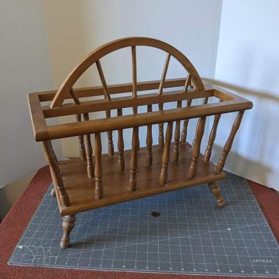 Wooden Magazine Rack