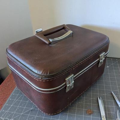 Vintage Luggage and Shears