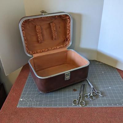 Vintage Luggage and Shears