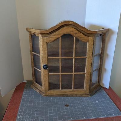 Wooden Wall Cabinet Display Case