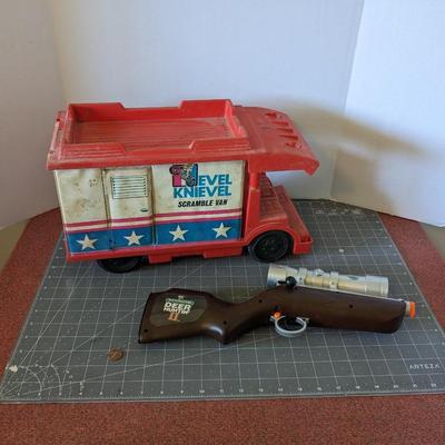 Evel Knievel Van and Deer Hunter Toys