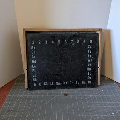 Slide Open Chalkboard