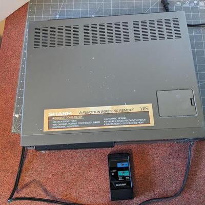 Sharp VHS with Remote