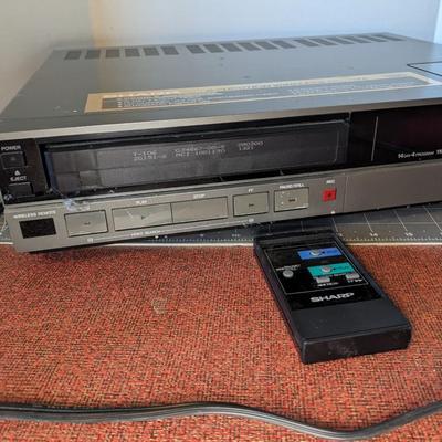 Sharp VHS with Remote
