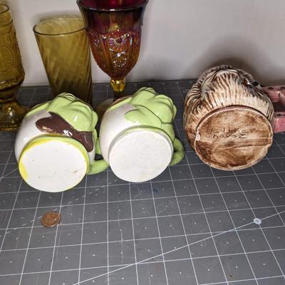 Colored Glass and Mug Bundle