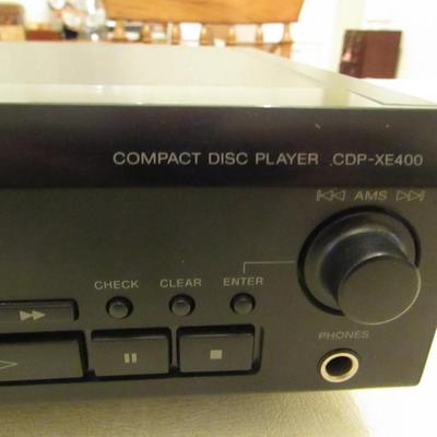 Sony Compact Disc Player CDP-XE400- No Remote