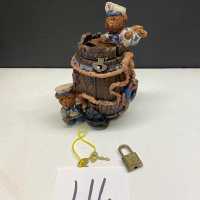 Bear Bank with Lock