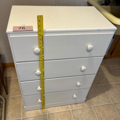 Small white 4 drawer dresser