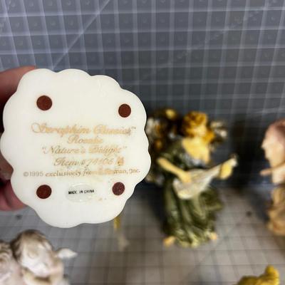 Mostly Resin, Wedgewood & Ceramic Angel Collection Lot (6) 