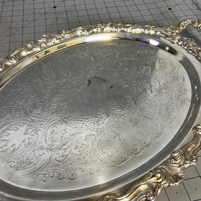 Silver Plated Serving Tray 