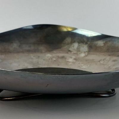 mid century modern FISHER SILVERSMITHS SILVERPLATE CENTERPIECE BOWL 