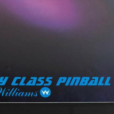  STAR TREK NEXT GENERATION GALAXY CLASS WILLIAMS PINBALL ARTWORK framed