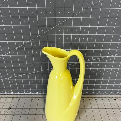Mid Century Carafe or Pitcher - AWESOME Chartreus Color 