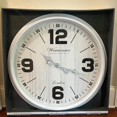 WESTMINSTER 30â€ Wall Clock
