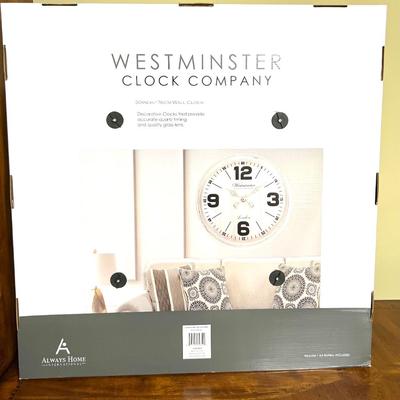 WESTMINSTER 30â€ Wall Clock
