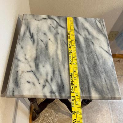 Marble top wooden table