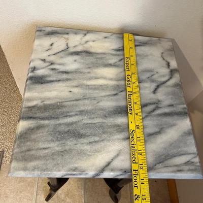 Marble top wooden table
