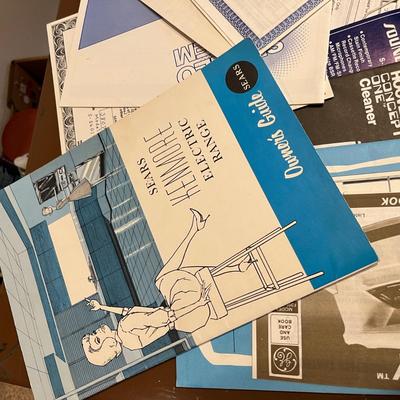 Variety of vintage manuals