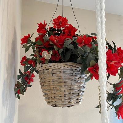 Wind chime, and fall flower basket