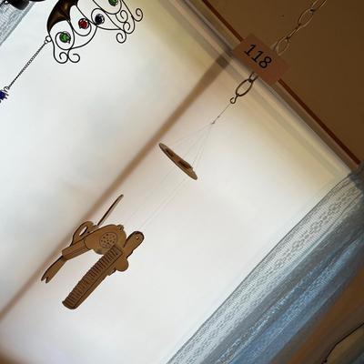 Beauty shop pottery windchime