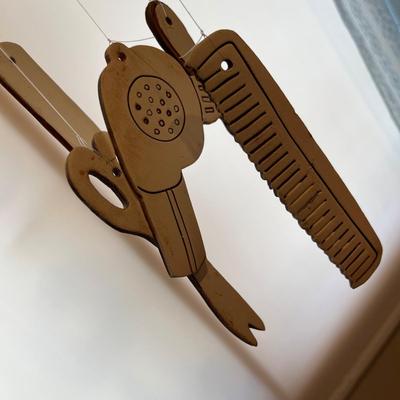 Beauty shop pottery windchime