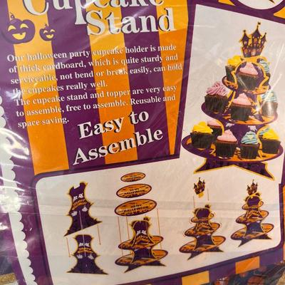 3-TIER HAPPY HALLOWEEN CUPCAKE STAND NEW IN PACKAGE