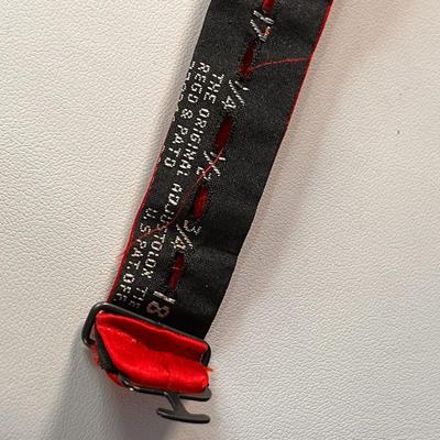 CHRISTIAN DIOR SILK ADJUSTABLE RED BOW TIE