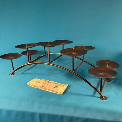HAUNTED HOUSE DECOR IRON 10-CANDLE CANDELABRA