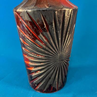 HAUNTED HOUSE MYSTERIOUS BLACK AND RED POTION BOTTLE 