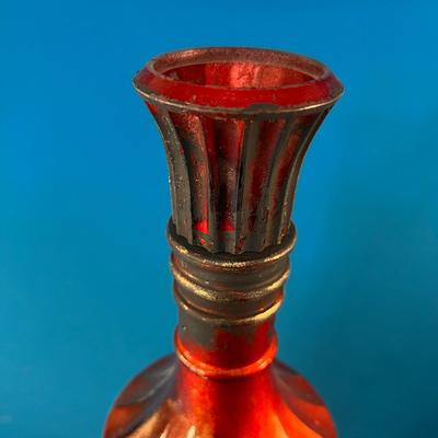HAUNTED HOUSE MYSTERIOUS BLACK AND RED POTION BOTTLE 