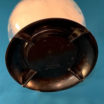FORTUNE TELLING GLASS CRYSTAL BALL ON BLACK BASE