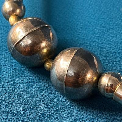 AWESOME CHUNKY INDUSTRIAL STYLE SILVER TONE NECKLACE