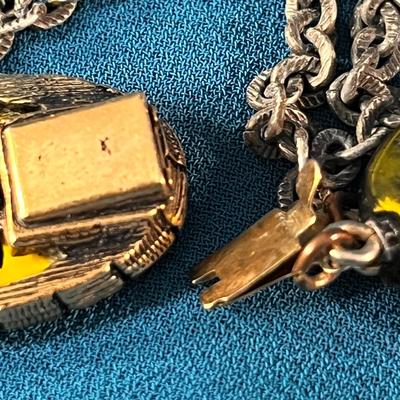 INTRIGUING BLACK YELLOW 4-STRAND NECKLACE