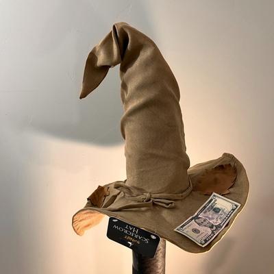 TALL SCARECROW HAT WITH FLOPPY TIP AND PATCHES NEW WITH TAG