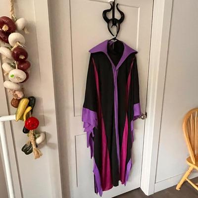 ADULT â€œMALEFICENTâ€ COSTUME GOWN AND HEADDRESS from SLEEPING BEAUTY