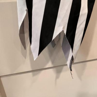 KIDS BLACK AND WHITE STRIPED PIRATE PANTS