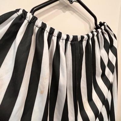 KIDS BLACK AND WHITE STRIPED PIRATE PANTS